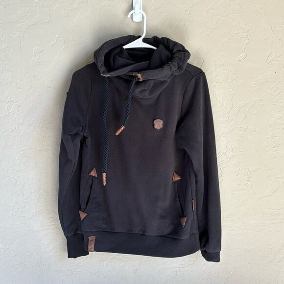 Naketano‎ black hoodie sweatshirt size medium - Picture 1 of 7